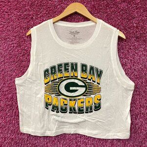 Junk Food NFL Green Bay Packers Cropped Sleeveless T-Shirt XL